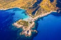 Cost of Sardinia: Peninsula of Punta Molentis. View of beautiful beach at Punta Molentis, Villasimius, Sardinia, Italy. Beautiful Royalty Free Stock Photo