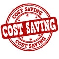 Cost saving grunge rubber stamp Royalty Free Stock Photo