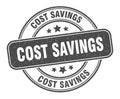 cost savings stamp. cost savings label. round grunge sign Royalty Free Stock Photo
