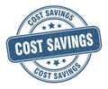 cost savings stamp. cost savings label. round grunge sign Royalty Free Stock Photo