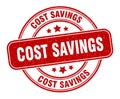 cost savings stamp. cost savings label. round grunge sign Royalty Free Stock Photo