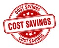 cost savings stamp. cost savings label. round grunge sign Royalty Free Stock Photo