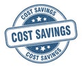 cost savings stamp. cost savings label. round grunge sign Royalty Free Stock Photo