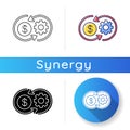 Cost synergy icon