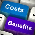 Cost versus benefit analysis shows financial opportunities - 3d illustration