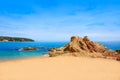 Costa Brava beach Lloret de Mar Catalonia Spain Royalty Free Stock Photo