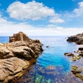 Costa Brava beach Lloret de Mar Catalonia Spain Royalty Free Stock Photo