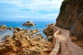 Costa Brava cami de Ronda Lloret de Mar Royalty Free Stock Photo