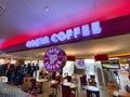 Costa Coffee logo at Sheremetyevo international airport