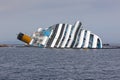 Costa Concordia Cruise Ship after Shipwreck Royalty Free Stock Photo