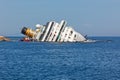 Costa Concordia Cruise Ship after Shipwreck Royalty Free Stock Photo