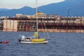 Costa Concordia, sea voyage and arrival at the port of Genoa Voltri