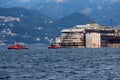Costa Concordia, sea voyage and arrival at the port of Genoa Voltri