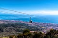 Costa del Sol coast Benalmadena Spain with cable cars