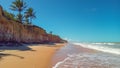 Costa Dourada. beach in the south of the state of Bahia, Brazil Royalty Free Stock Photo