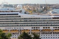 Costa Magica cruise ship in Valletta Royalty Free Stock Photo