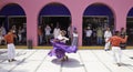 Costa Maya Mexico - Traditional Dancers Royalty Free Stock Photo