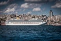 Costa Pacifica Cruise Ship On Istanbul Harbor