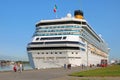 Costa Pacifica cruise ship in the port of Riga, Latvia
