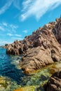 Costa paradiso sardinia sea landscape Royalty Free Stock Photo