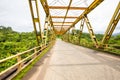 Costa Rica bridge over the river bearing structures Royalty Free Stock Photo