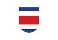 Costa Rica flag symbol emblem state Royalty Free Stock Photo