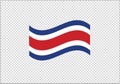 Costa Rica flag symbol emblem state Royalty Free Stock Photo