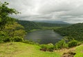 Costa Rica - Laguna Hule, volcano crater with the water lake and green rainforest, near Arenal volcano, Alajuela, Rio Cuarto, Royalty Free Stock Photo