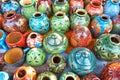 Costa Rica Porcelain Pottery Handicraft Vases and Bowls Outdoor Market Souvenir Shop