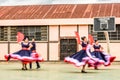 Costa Rican folk dancers, Guatemala Royalty Free Stock Photo