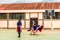 Costa Rican folk dancers, Guatemala Royalty Free Stock Photo