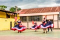 Costa Rican folk dancers, Guatemala Royalty Free Stock Photo