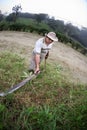 Costa Rican ranch hand Royalty Free Stock Photo