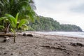 Costa Rican south pacific beach Royalty Free Stock Photo