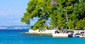 Costal Croatia scenic view during summer day