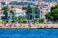 Costal Croatia scenic view during summer day