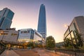 Costanera Center skyscraper at Sunset - Santiago, Chile Royalty Free Stock Photo