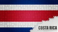 Costarica jigsaw flag background