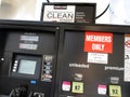 Costco Gas Pump Display Royalty Free Stock Photo