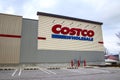 Costco Wholesale retail store building sign side building