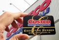 Kaohsiung, Taiwan, July 11, 2020: Costco wholesale warehouse shopping, membership club, membership card