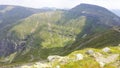 Deer Valley from Bucegi mountains on a summer day Royalty Free Stock Photo