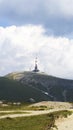 Costila mountain and the communication station Royalty Free Stock Photo