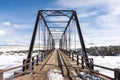 1892 Wrought Iron Bridge spanning the Rio Grande, Colorado.
