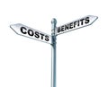 Costs Benefits Dilemma Royalty Free Stock Photo