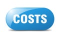 costs button. costs sign. key. push button. Royalty Free Stock Photo