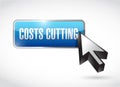 costs cutting button illustration design