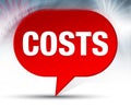 Costs Red Bubble Background Royalty Free Stock Photo