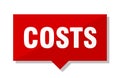Costs price tag Royalty Free Stock Photo