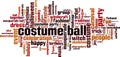 Costume ball word cloud